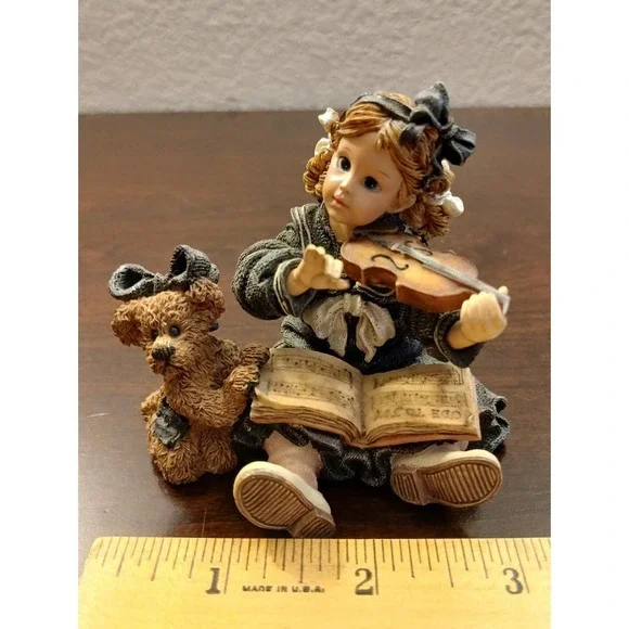 Boyds Bear Yesterdays Child Dollstone Lindsey Louise The Recital Figurine #68B5 - Picture 9 of 9